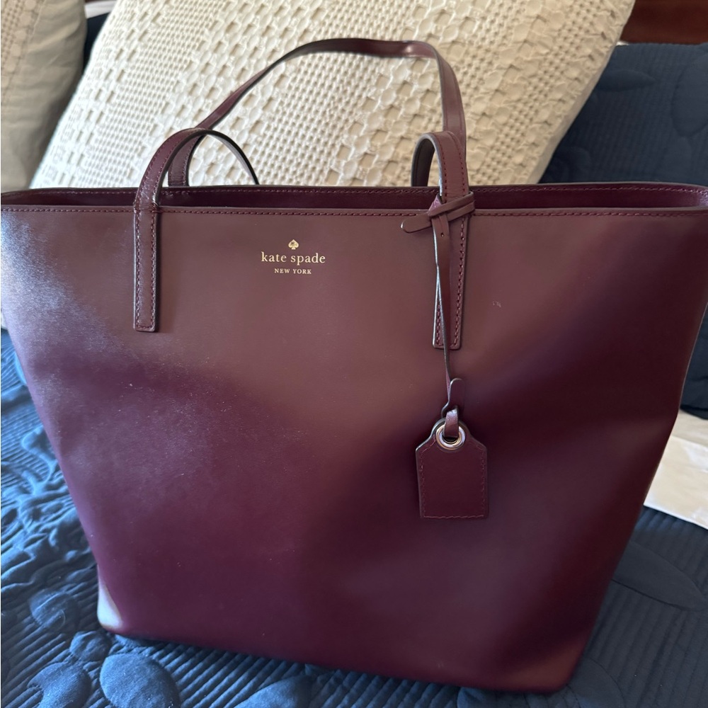 Kate Spade leather burgundy bag